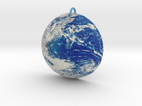 Planet Earth Pendant in Full Color Sandstone