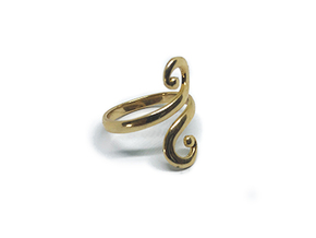 Ringneck Ring in Polished Bronze: 7 / 54