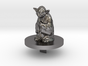 Yoda Trivial Pursuit Piece in Polished Nickel Steel