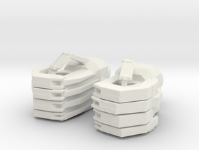 custom hands for Movie Landmine in White Natural Versatile Plastic