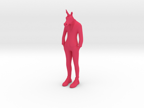 Unicorn Man in Pink Processed Versatile Plastic