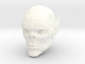Vampire Head in White Processed Versatile Plastic