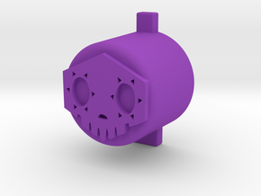 Sombra button in Purple Processed Versatile Plastic