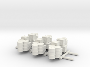 1/285 Supply Stock Pile (x6) in White Natural Versatile Plastic