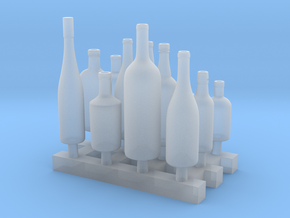 Liquors Bottles (3) 1:24 in Tan Fine Detail Plastic