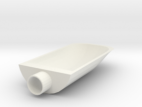 Functional RC Air Duct in White Natural Versatile Plastic