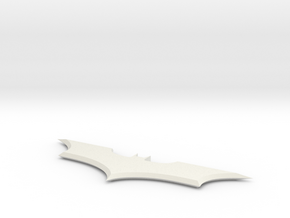 Dark Knight Batarang  in White Natural Versatile Plastic
