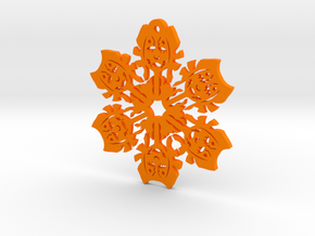 Nerdy Snowflakes - Ahsoka - 3in in Orange Processed Versatile Plastic