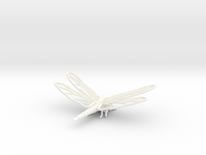 Dragonfly in White Processed Versatile Plastic