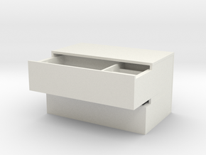 Multi-plate dishware(drawer) in White Natural Versatile Plastic: Small
