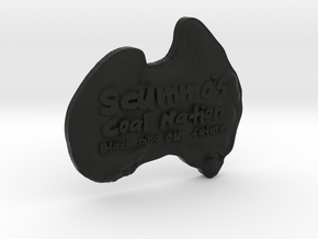 Original Scummo's Coal Nation 3D magnetic badge in Black Natural Versatile Plastic