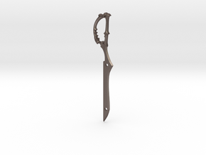 Kill la Kill Pendant - Scissor Blade in Polished Bronzed Silver Steel