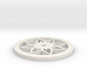 Lotus Pot Mat in White Natural Versatile Plastic