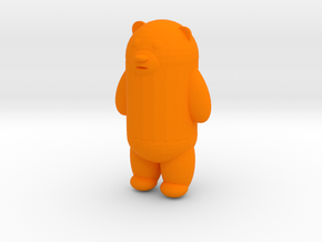 bear in Orange Processed Versatile Plastic