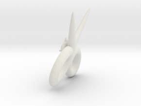 QQ Dragon Scissors in White Premium Versatile Plastic