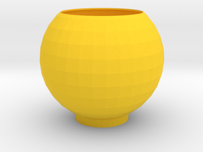 SUN CUP in Yellow Processed Versatile Plastic: Medium