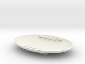 Mouth bowl in White Natural Versatile Plastic