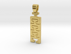 Stack [pendant] in Polished Brass