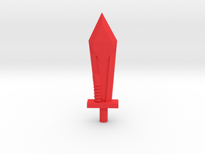 Swoop Sword (Variant) in Red Processed Versatile Plastic