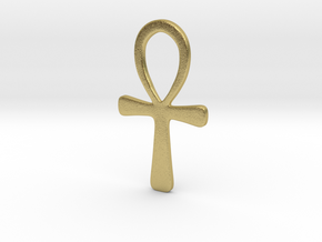 Ankh in Natural Brass