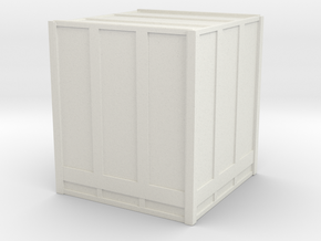 Large Shipping Crate 1/100 in White Natural Versatile Plastic