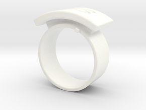 Desmudge Ring in White Processed Versatile Plastic