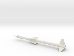 1/72 Scale Nike Ajax Missile in White Natural Versatile Plastic