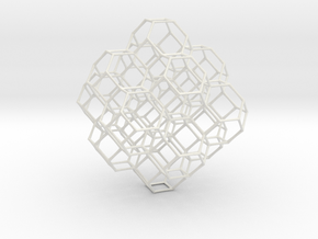 Truncated octahedral lattice in White Natural Versatile Plastic