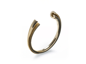 G Ring (slim) in Natural Brass: 7 / 54