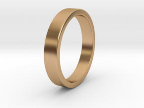 Simple Ring _ C in Polished Bronze: 8 / 56.75
