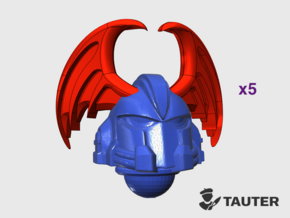 Bat Wing - Vanguard Helmets in Tan Fine Detail Plastic: Small