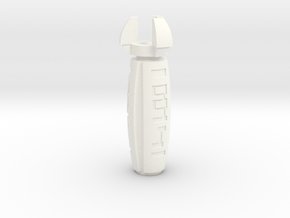 Quiver Gadget Arc Capacitor (CW ARROW) in White Processed Versatile Plastic