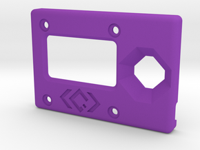 KISS Keychain Configurator Case - Top (1/2) in Purple Processed Versatile Plastic