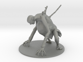 Zombie Belly monster miniature for games and rpg in Gray PA12