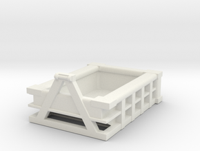 5Yd Construction Dumpster 1/64 in White Natural Versatile Plastic
