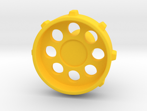 GT Type Thumb Knob for Rotary Encoder w/ 1/4" 6.35 in Yellow Processed Versatile Plastic
