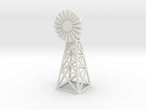 Steel Windmill 1/72 in White Natural Versatile Plastic