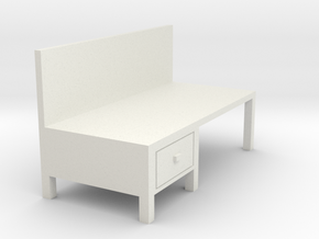 Workbench Table 1/48 in White Natural Versatile Plastic