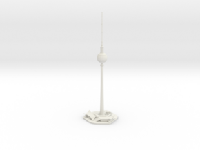 Berliner Fernsehturm (1:2000) in White Natural Versatile Plastic