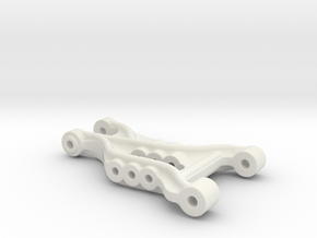 B2 Dyna Storm front suspension arm  in White Natural Versatile Plastic