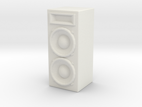Stage Speaker 1/12 in White Natural Versatile Plastic