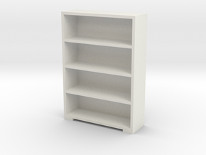 Bookshelf 1/43 in White Natural Versatile Plastic