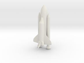 1/537 NASA Space Shuttle WSF (3mm Hollowed) in White Natural Versatile Plastic