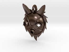 Princess Mononoke "San's Mask" in Polished Bronze Steel