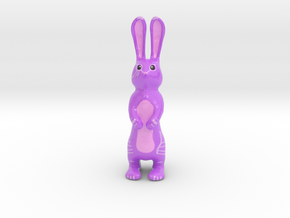 Warrior Rabbit in Glossy Full Color Sandstone: Small