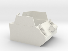 40k Salamander Recon or Command tank Section in White Natural Versatile Plastic