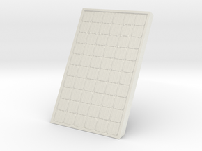 Supported Solar Panel 1/35 in White Natural Versatile Plastic