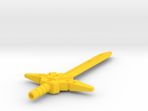 POTP Razorclaw Sonic Sword 5mm compatible in Yellow Processed Versatile Plastic