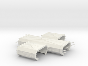 Klingon Shipyard Cluster in White Natural Versatile Plastic