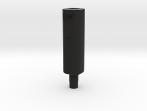 Compound alcohol thermometer in Black Natural Versatile Plastic: Small